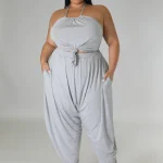 Mallorie 2 Peice (Grey Curvy)