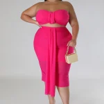 Cabana 2 Pc (Pink Curvy)