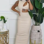Beige Forever Dress